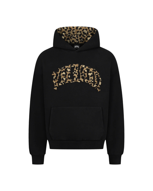 BLACK LEOPARD HOODIE